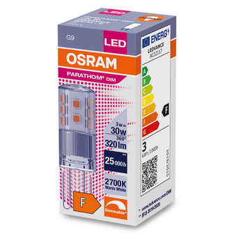 Document Specifiek Kan niet Osram Parathom G9 LED Steeklamp 3-30W Dimbaar Warm Wit 4058075622890 - Lamp  #1
