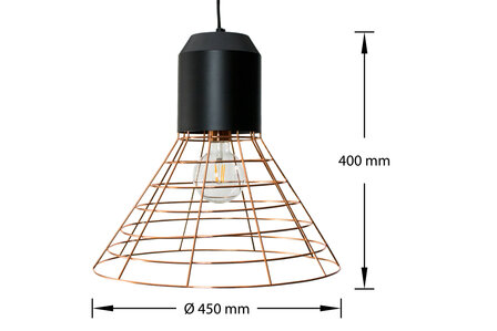 Metalen Hanglamp &Oslash;45 x 40 cm