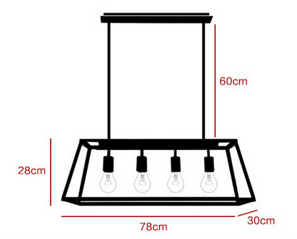 industriele lamp van glas