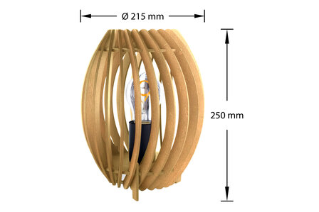 E27 Tafellamp ⌀ 215 x 250 mm