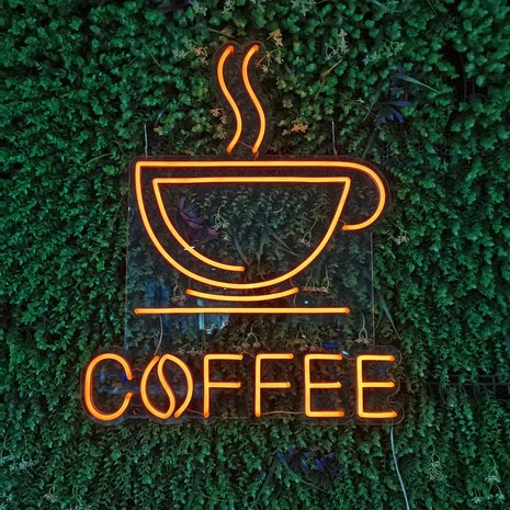 koffie bord neon