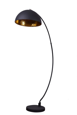 Theseus Machtig vriendschap Avignon Industrieel Design Booglamp Vloerlamp Goud Zwart - Lamp #1
