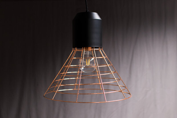 Hanglamp Cage E27 Zwart