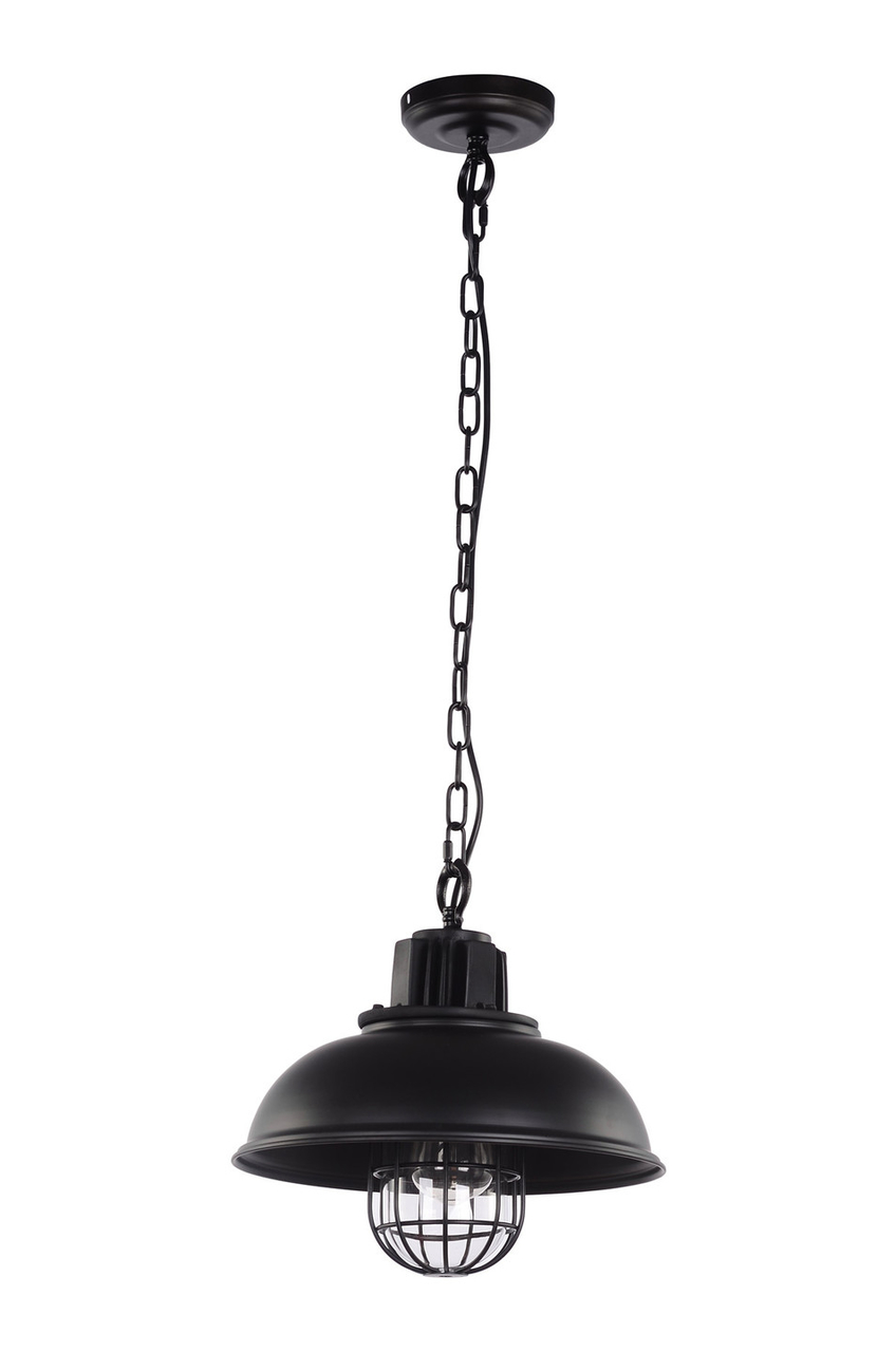 Versterker daar ben ik het mee eens Kijker Brooklyn Vintage Industriele Hanglamp Kooi Met Ketting, Zwart - Lamp #1