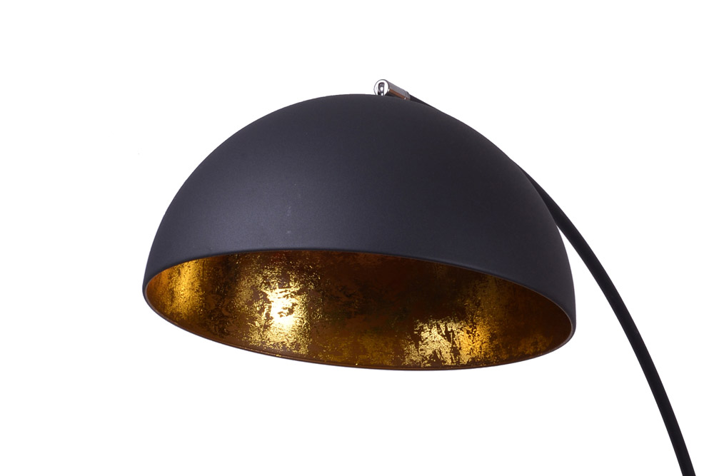 Rentmeester vergeven tennis Avignon Industrieel Design Booglamp Vloerlamp Goud Zwart - Lamp #1