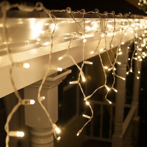 LED IJspegelverlichting Blink, Kerst, 4 Meter, 120 Lampjes, IP44, Doorkoppelbaar, Warm Wit