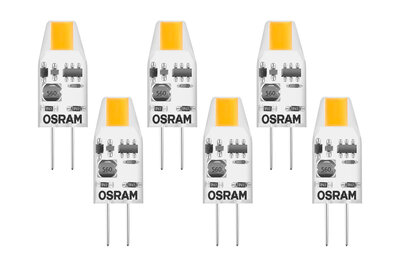 Osram G4 LED Steeklamp 1-10W Warm Wit 6-Pack